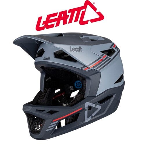 Leatt MTB Helmet Gravity 4.0 V23 HELMETS Melbourne Powered Electric Bikes Titanium M 57-58cm