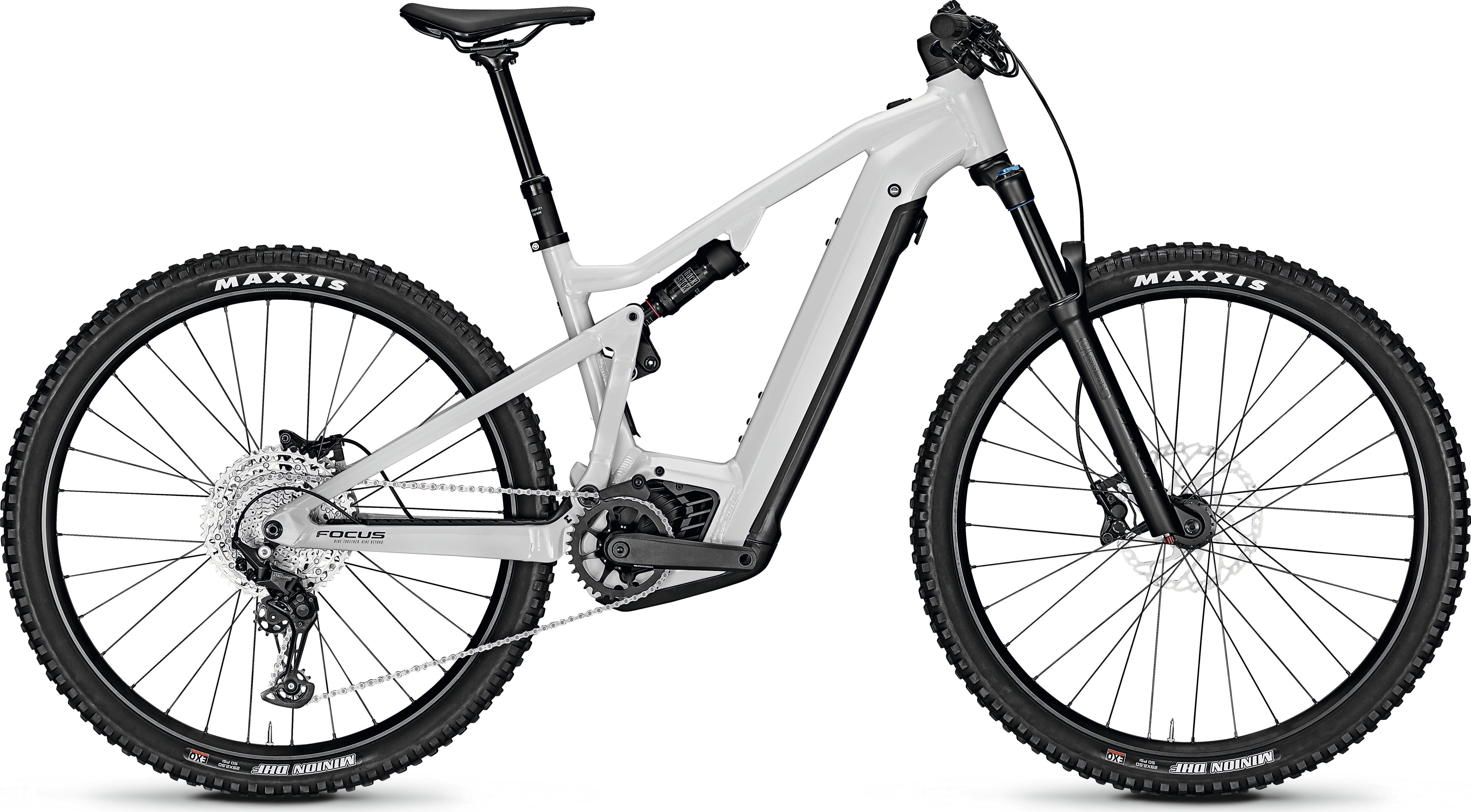 Focus Thron² 6.7 Electric Mountain Bike 625Wh - 2023 MTB E-BIKES Melbourne Powered Electric Bikes Small Lightgrey Glossy
