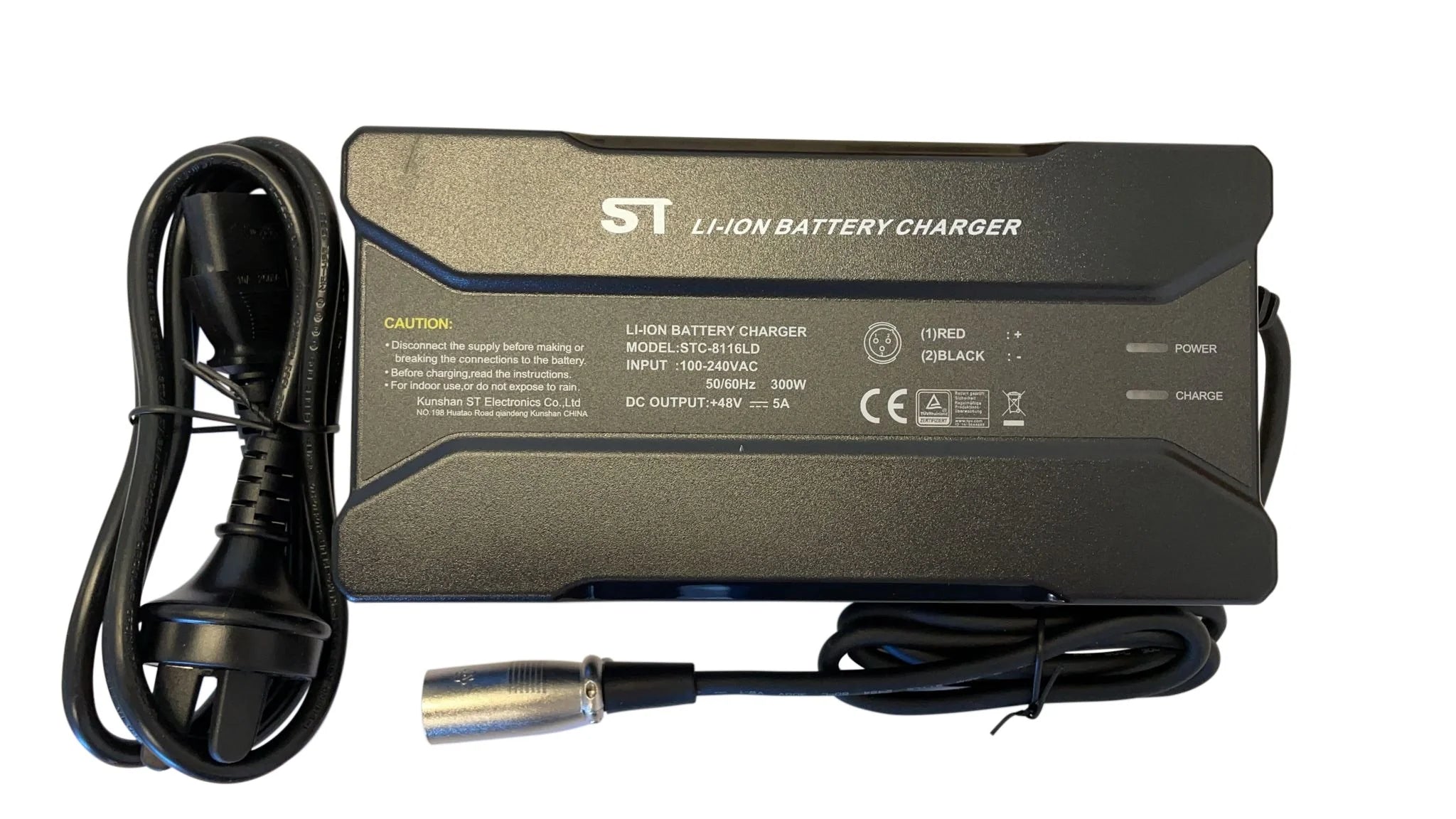 58.8V for 52V 5A e-bike Battery DC2.1 Plug / XLR Plug Charger