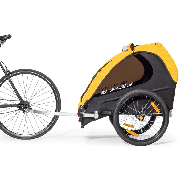 Burley Bee Double Kids Trailer Yellow BIKE TRAILER Melbourne Powered Electric Bikes