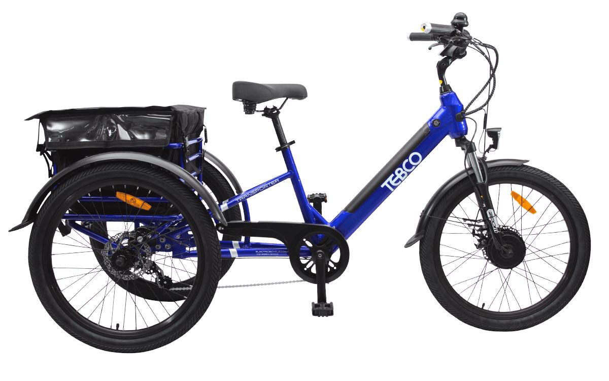 TEBCO Transporter Electric Trike ELECTRIC TRIKES Melbourne Powered Electric Bikes Blue