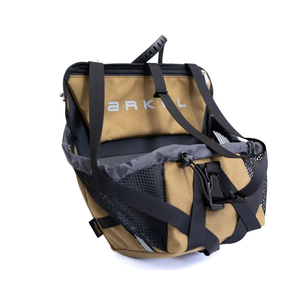 Arkel Haul-It Pannier PANNIERS Melbourne Powered Electric Bikes Cordura Coyote Brown