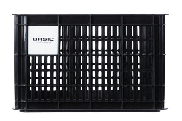 Basil Crate Recycled - M 29.5L Black BASKETS Melbourne Powered Electric Bikes 