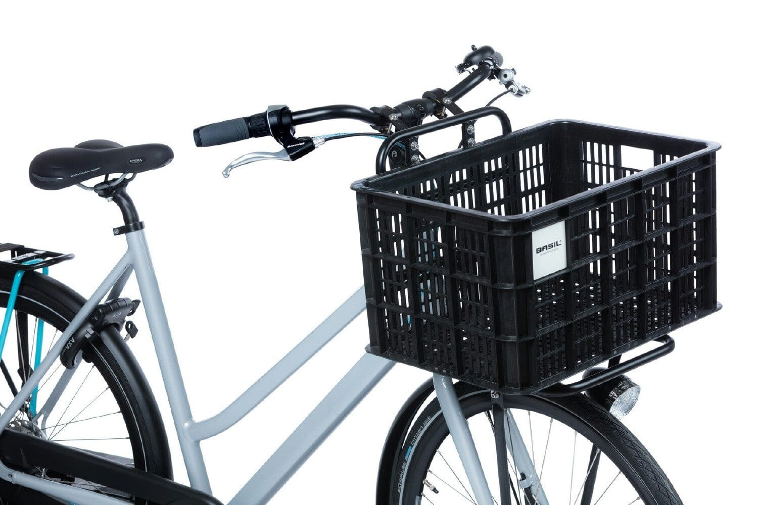 Basil Crate MIK Recycled - L 40L Black BASKETS Melbourne Powered Electric Bikes 