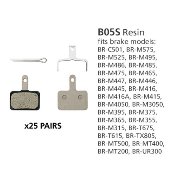 Shimano BR-MT400 Disc Brake Pads B05S Resin Workshop Pack BRAKE PADS Melbourne Powered Electric Bikes