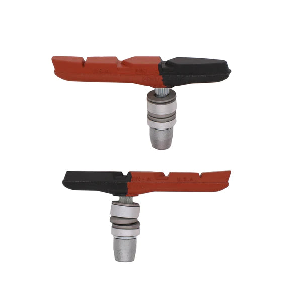 Kool Stop V-Brake Threaded Thinline Salmon Brake Pads BRAKE PADS Melbourne Powered Electric Bikes