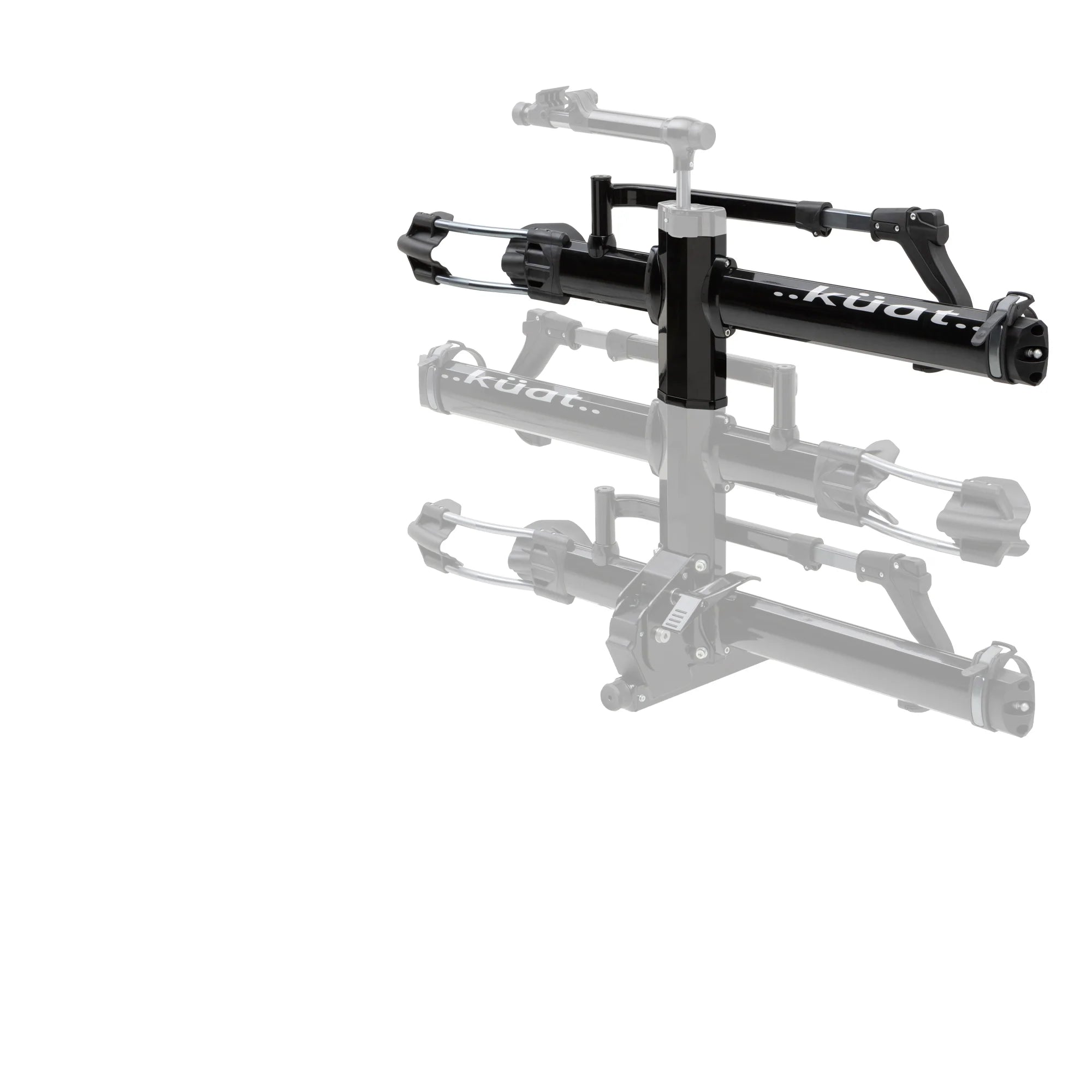 Kuat Nv 2.0 +1 Add-on Bike Rack - Black/ Silver Anodised Hitch Racks Melbourne Powered Electric Bikes