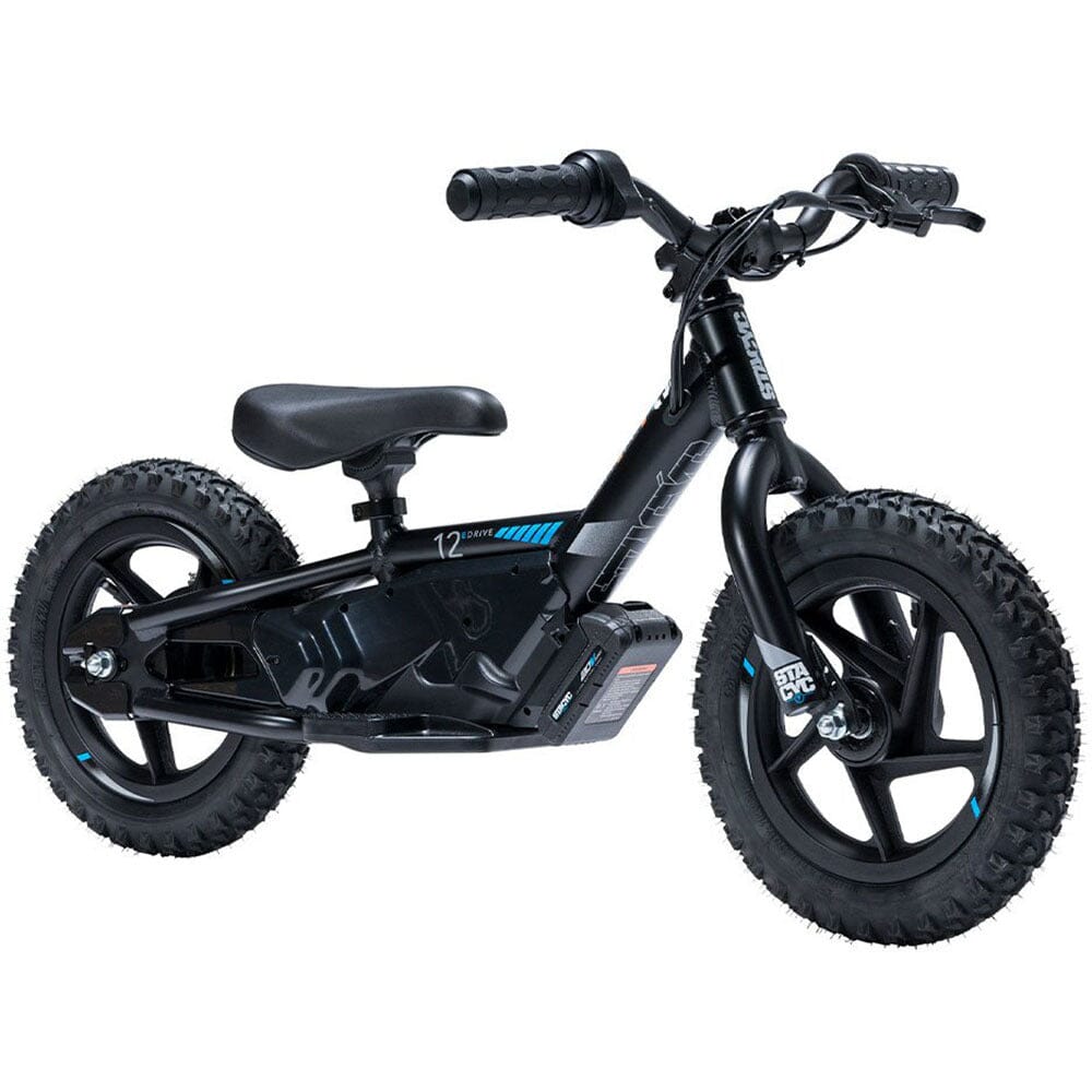 Stacyc 12" Black Electric Balance Bike KIDS E-BIKES Melbourne Powered Electric Bikes