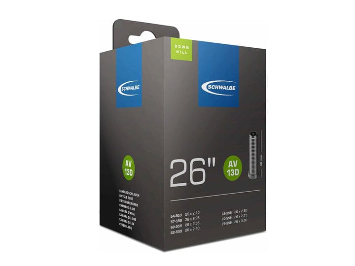 Schwalbe Tube Av13d Schrader 26 X 1.95 -3.00 (54 To 75 - 559) 290g Downhill TUBES Melbourne Powered Electric Bikes & More