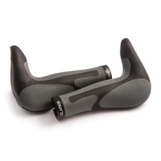 Grips Clarks Ergonomic Lock-on Grips With Integrated Bar Ends Black Grey Melbourne Powered Electric Bikes & More 