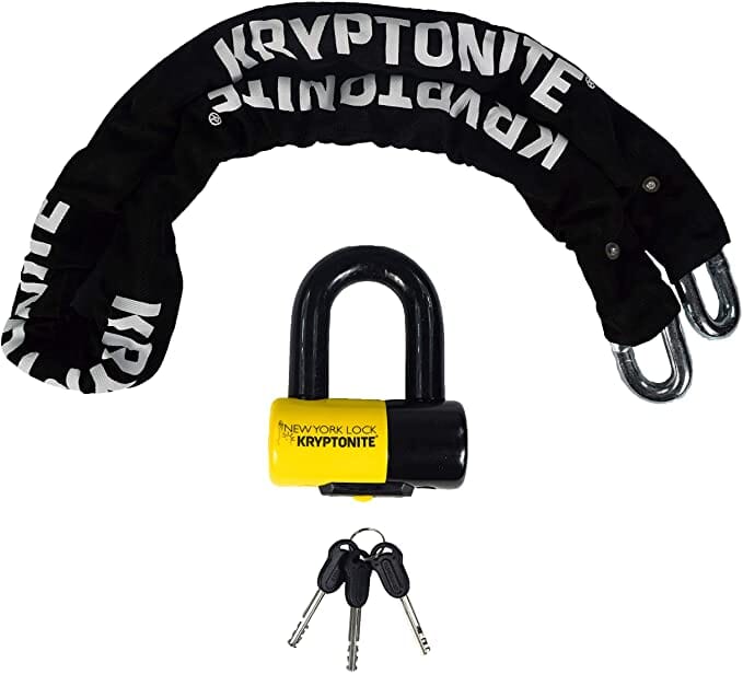 Kryptonite New York 1515 Chain 14.5mmx150cm W/ny Padlock (9us) LOCKS Melbourne Powered Electric Bikes