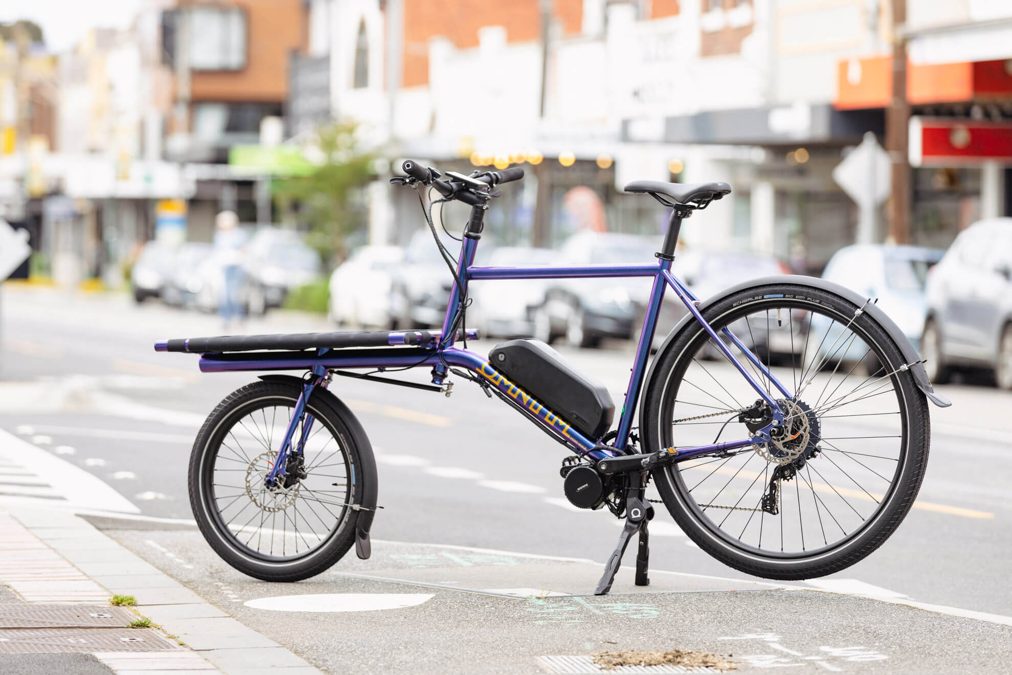 Omnium Electric Cargo Mini-max V3 with 750w Bafang Mid-Drive Motor Melbourne Powered Electric Bikes 