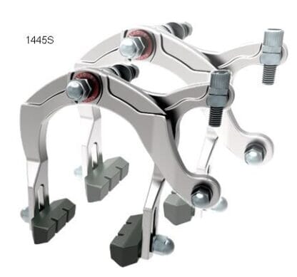 Bikelane Brakeset Alhonga Bmx Caliper Brake Set, 67-85mm Reach, Alloy, Nutted, Silver (front & Rear) BRAKE CALIPERS Melbourne Powered Electric Bikes