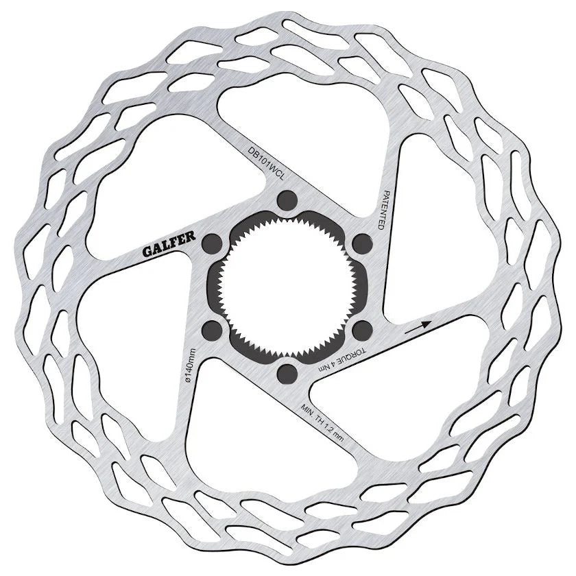 Galfer Disc Road Wave Centre Lock 140x1.8mm BRAKE ROTORS Melbourne Powered Electric Bikes