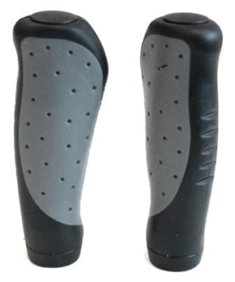 Grips Atomical Shape Rubber Compound Black/grey 130mm Tour-series HANDLEBAR GRIPS Melbourne Powered Electric Bikes & More