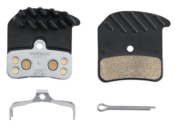 Shimano BR-M820 Metal Pad & Spring H03C with Radiator Fin BRAKE PADS Melbourne Powered Electric Bikes 