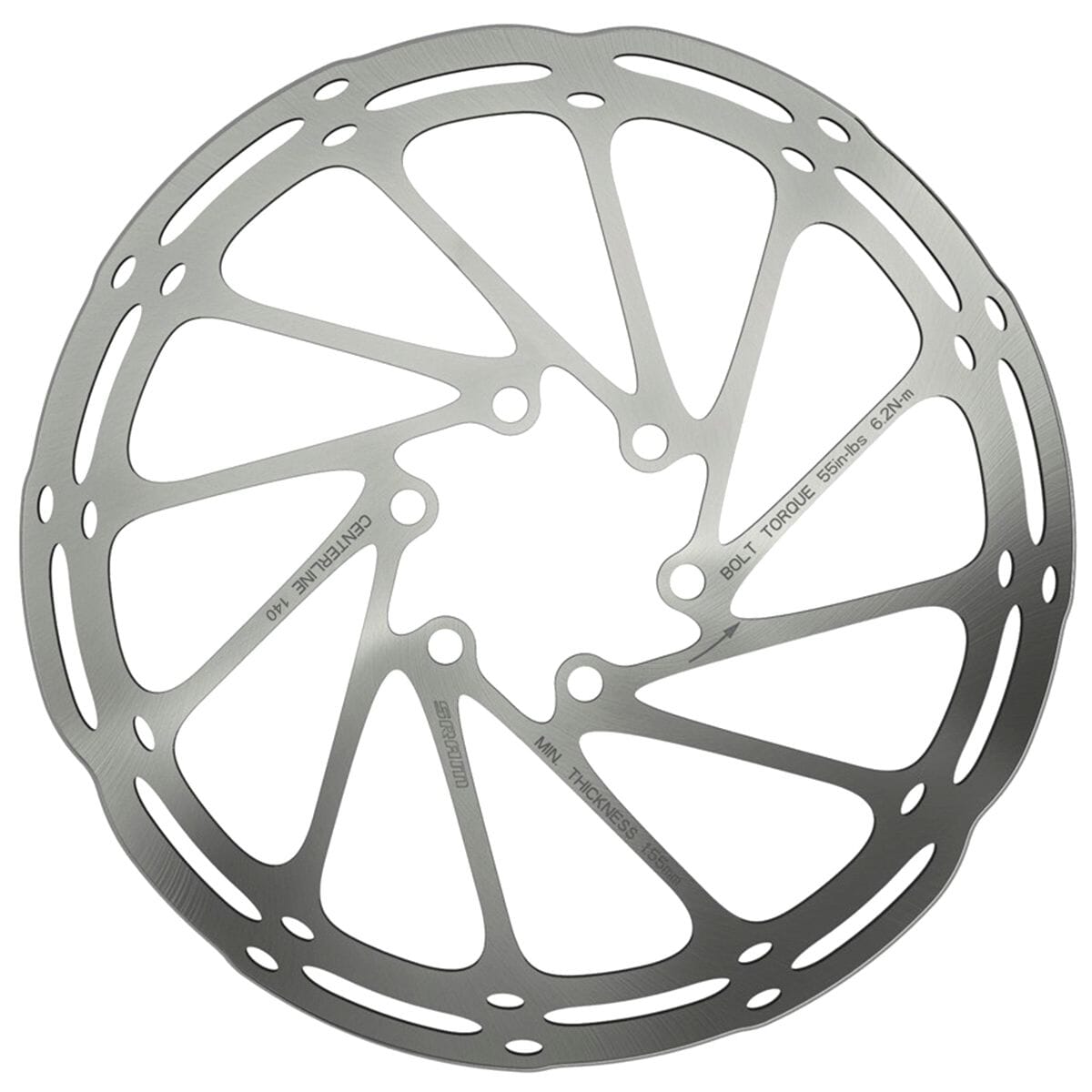 Sram Centreline 6 Bolt Disc Rotor 140mm BRAKE ROTORS Melbourne Powered Electric Bikes & More