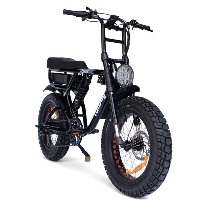 Fatboy The Scrambler FAT TYRE E-BIKES Melbourne Powered Electric Bikes Gloss Black 