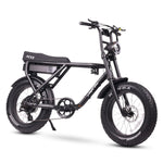 Ampd Bros Ace-X Fat Tyre Electric Bike E-BIKES Melbourne Powered Electric Bikes Matte Black 