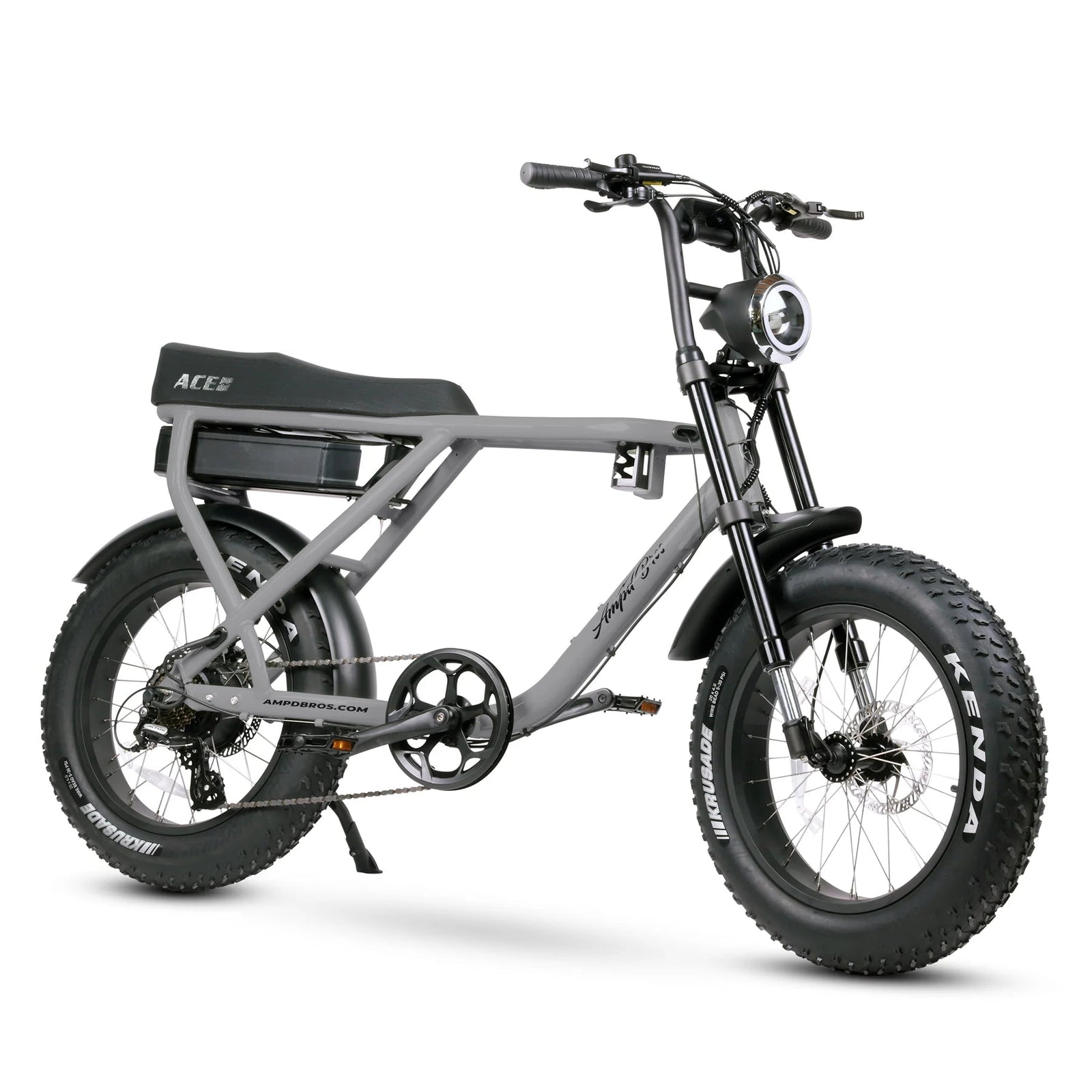 Ampd Bros Ace-X Plus Fat Tyre Electric Bike FAT TYRE E-BIKES Melbourne Powered Electric Bikes Battle Grey 