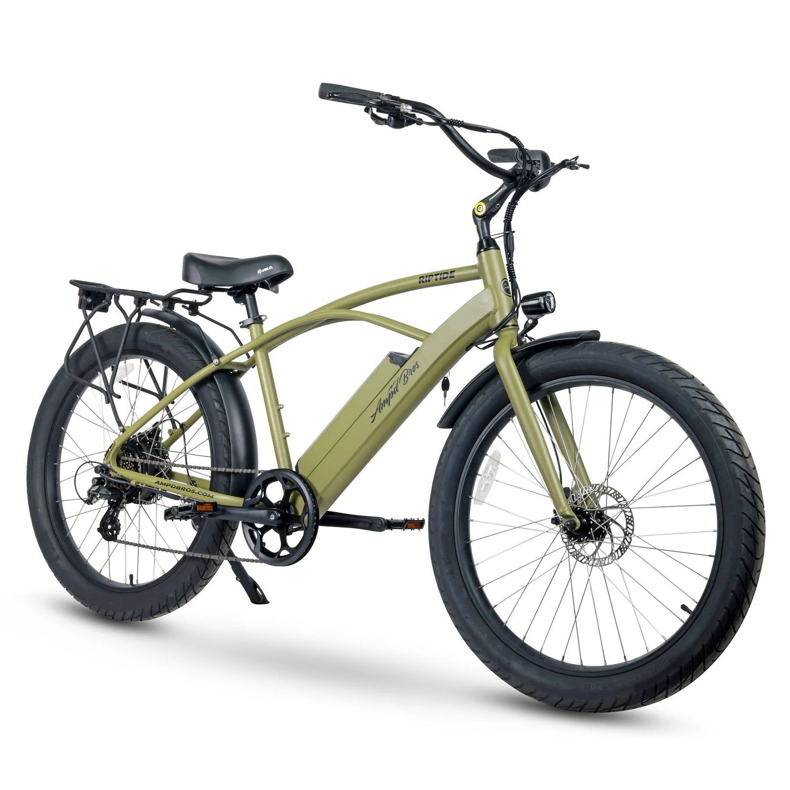 Ampd Bros Riptide 3 Beach Cruiser E-Bike CRUISER E-BIKE Melbourne Powered Electric Bikes Army Green 