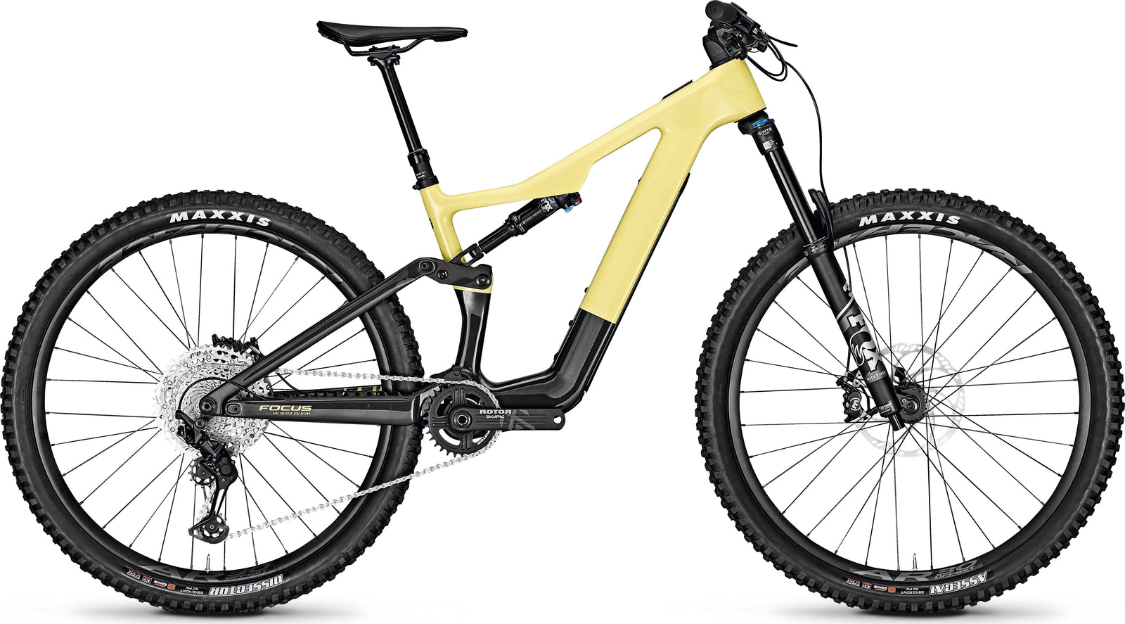 Focus Jam² Sl 8.8 Lightweight eMTB - 2023 MTB E-BIKES Melbourne Powered Electric Bikes Limeyellow - Carbon Raw Small 