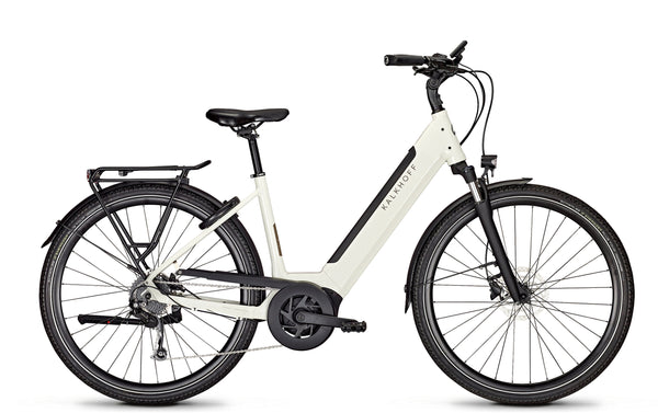 Kalkhoff Endeavour 3.B Move 500Wh Step Thru eBike - 2023 (Smart System) COMMUTER E-BIKES Melbourne Powered Electric Bikes Large StarWhite Glossy 