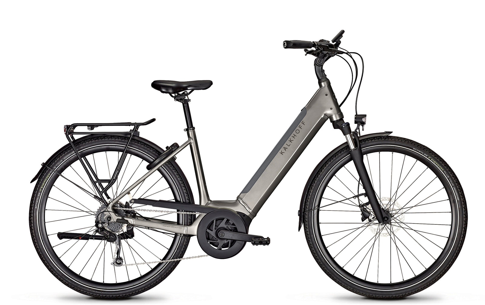 Kalkhoff Endeavour 3.B Move 500Wh Step Thru eBike - 2023 (Smart System) COMMUTER E-BIKES Melbourne Powered Electric Bikes Large Jetgrey Matt 