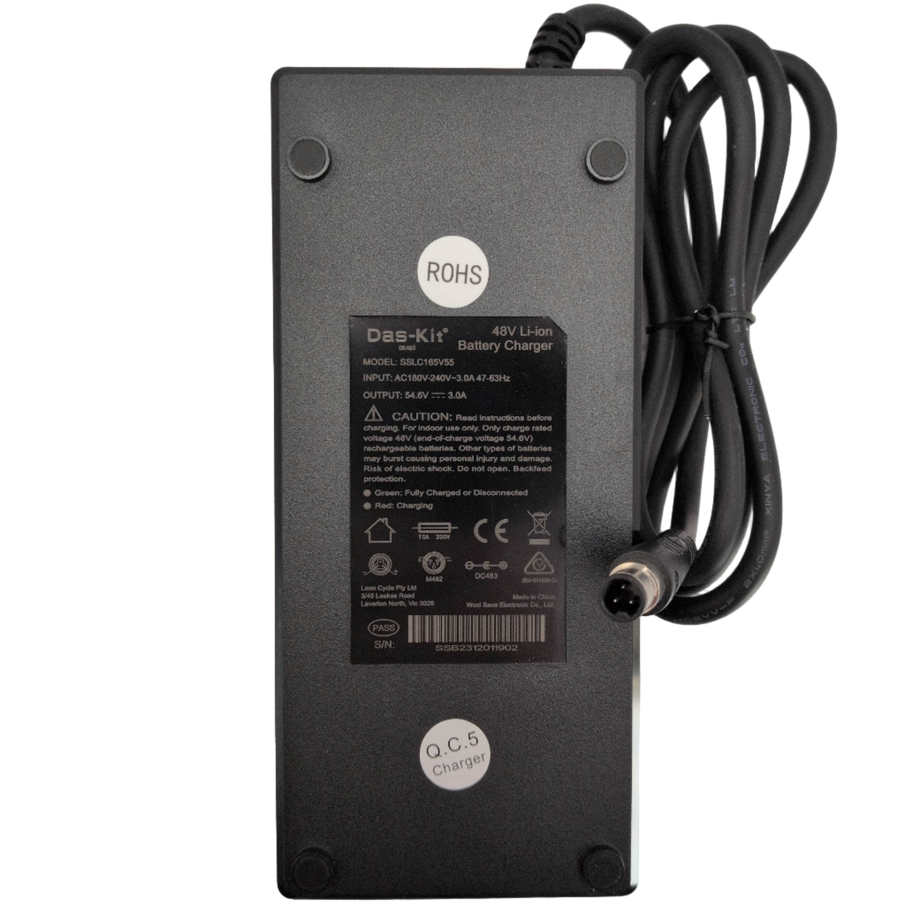 NCM 48V 3A Charger DK483AU for i7 Series (3 Pin Plug)