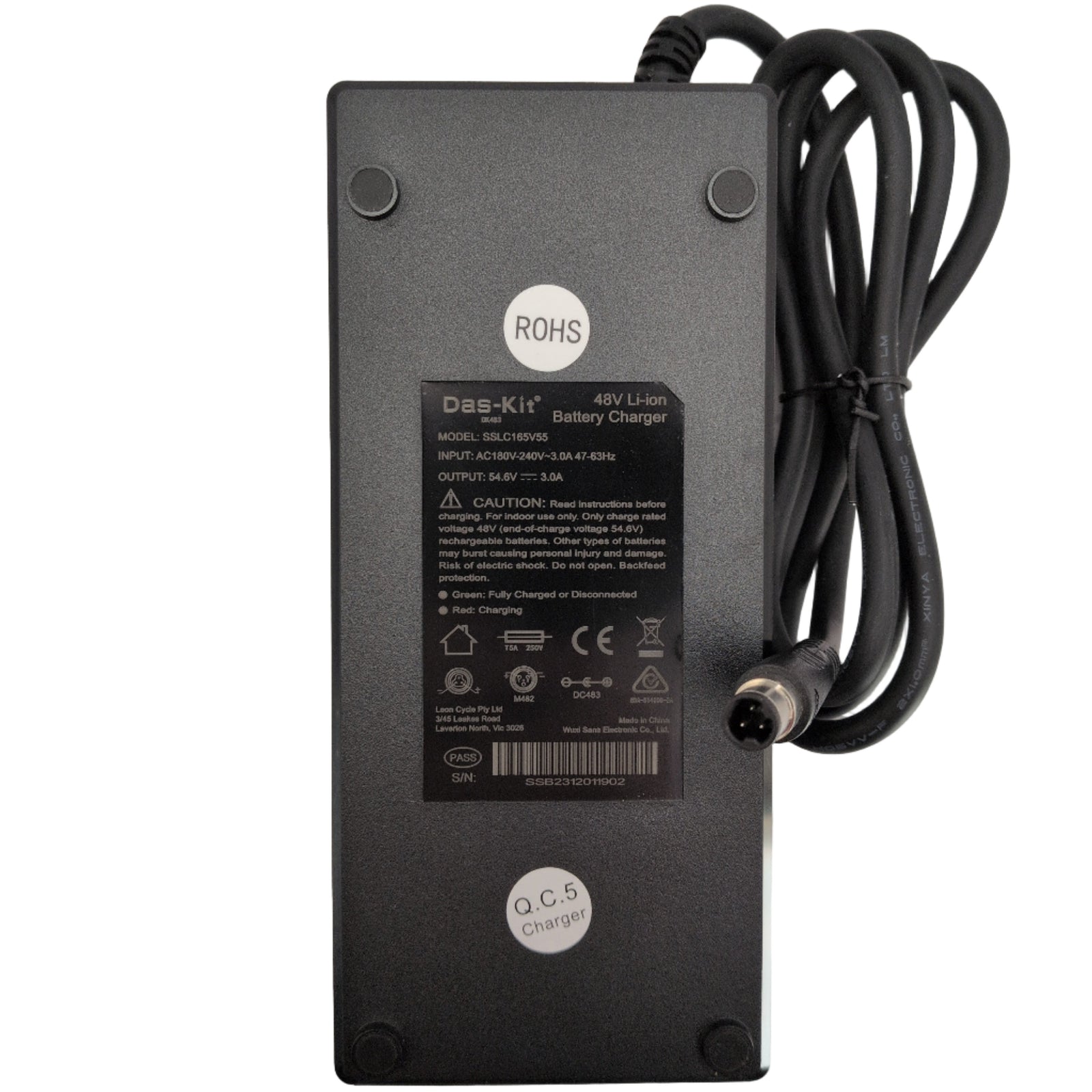 NCM 48V 3A Charger DK483AU for i7 Series (3 Pin Plug)