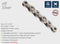 KMC E8 - 6-8 Speed 136L Silver w/ Connect Link
