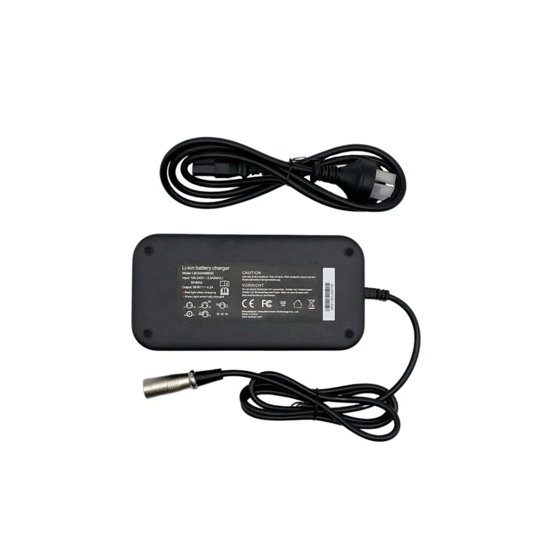 52V 4.2A XLR Fast eBike Battery Smart Charger BATTERY CHARGERS Melbourne Powered Electric Bikes 