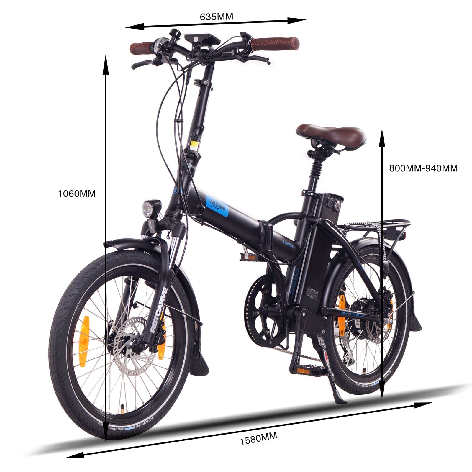 NCM London Plus Folding E-Bike FOLDING E-BIKES Melbourne Powered Electric Bikes 