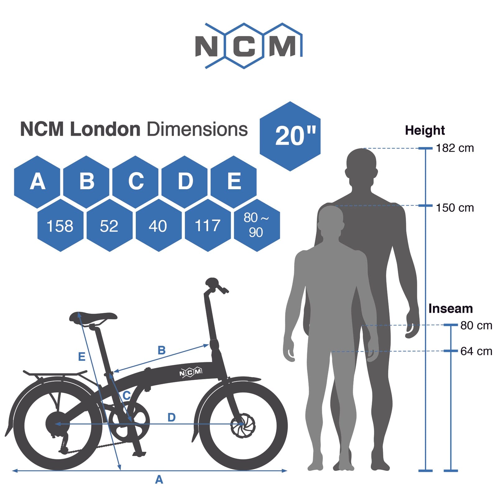 NCM London Plus Folding E-Bike FOLDING E-BIKES Melbourne Powered Electric Bikes 