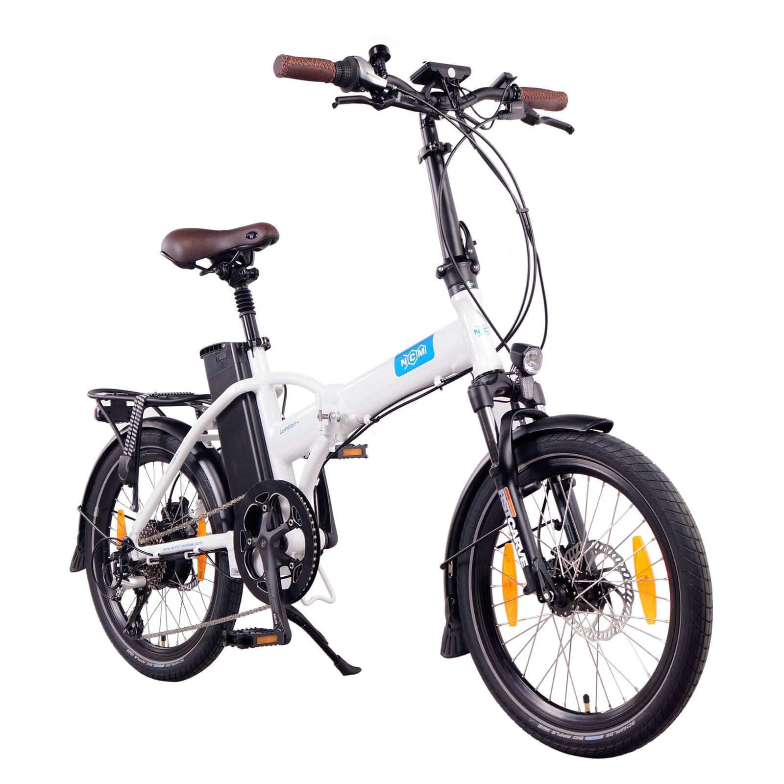 NCM London Plus Folding E-Bike FOLDING E-BIKES Melbourne Powered Electric Bikes White 