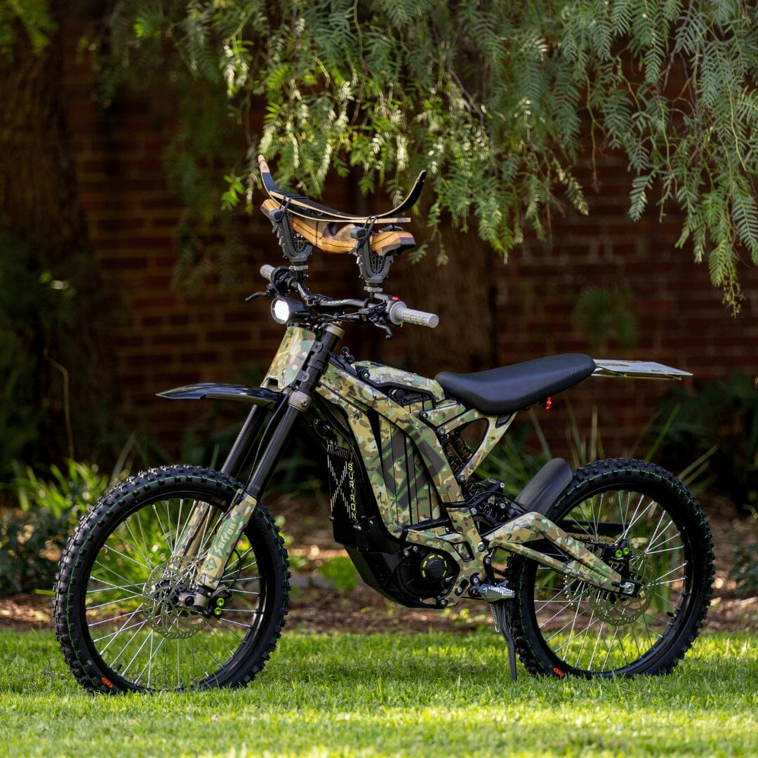 Surron Light Bee X Electric Dirt Bike (2023) - Camo E-MOTO Melbourne Powered Electric Bikes 