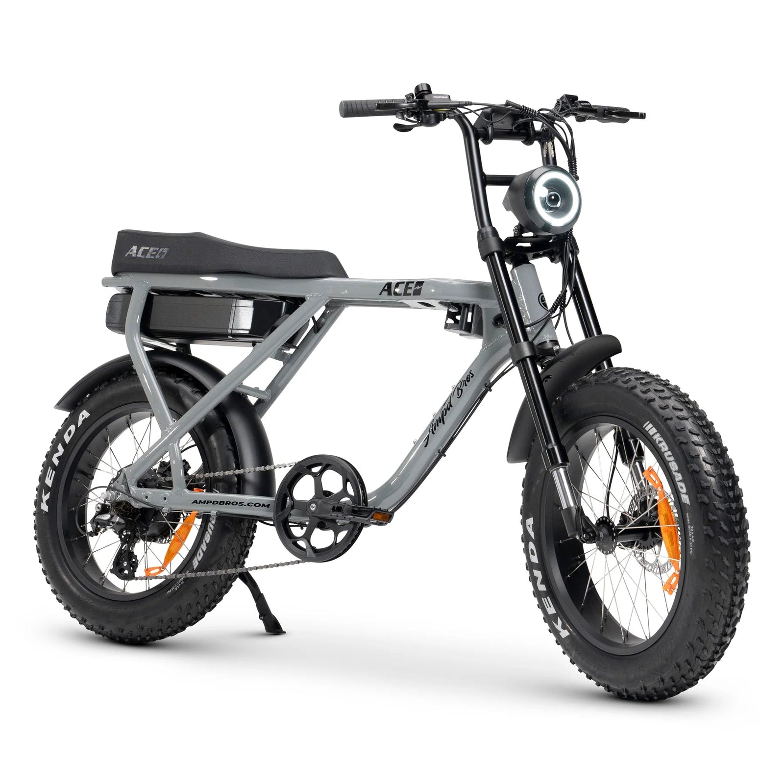 Ampd Bros Ace-X Plus Fat Tyre Electric Bike FAT TYRE E-BIKES Melbourne Powered Electric Bikes Battle Grey 