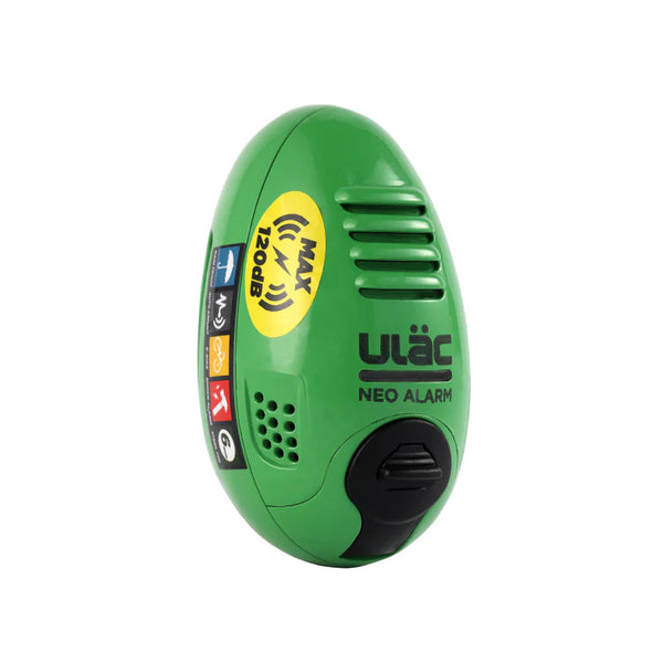 ULAC Air Alarm 120dB Disc Lock/Key Green LOCKS Melbourne Powered Electric Bikes 