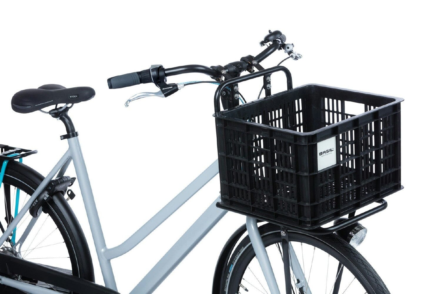 Basil Crate MIK Recycled - M 29.5L Black BASKETS Melbourne Powered Electric Bikes 