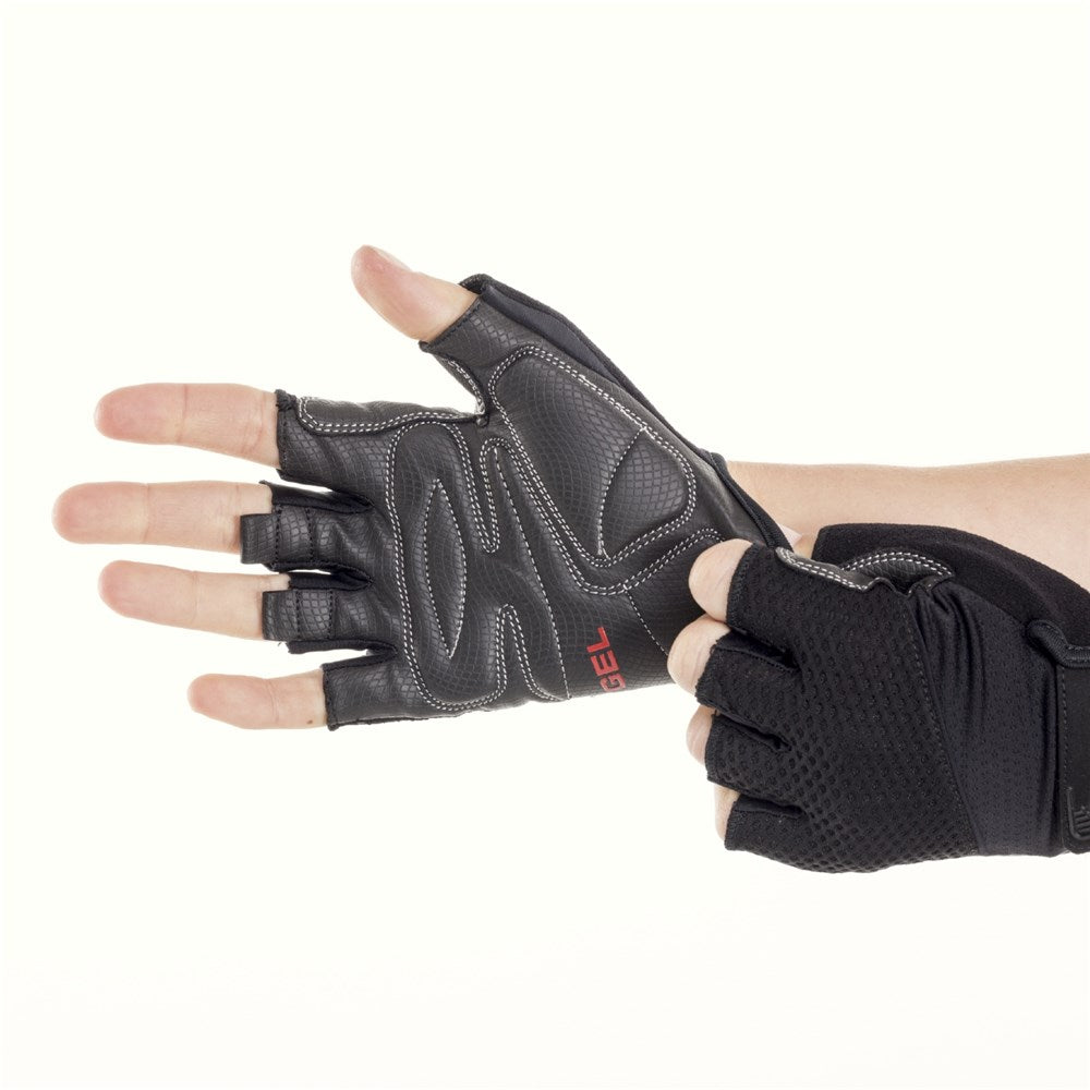 Bellwether Womens's Gel Supreme Fingerless Gloves Black