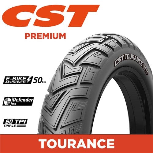 CST 20x4" E-Moped Tyre - Tourance TYRES Melbourne Powered Electric Bikes 