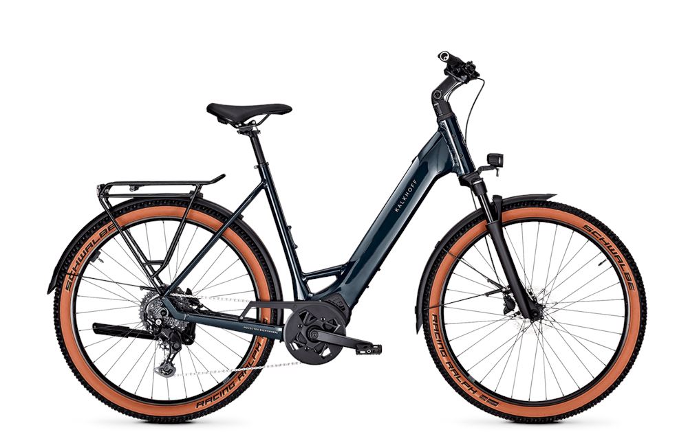 Kalkhoff Entice L.B Advance 400Wh Step-Thru eBike - 2024 STEP THRU E-BIKES Melbourne Powered Electric Bikes Dark Springs Gloss Small 