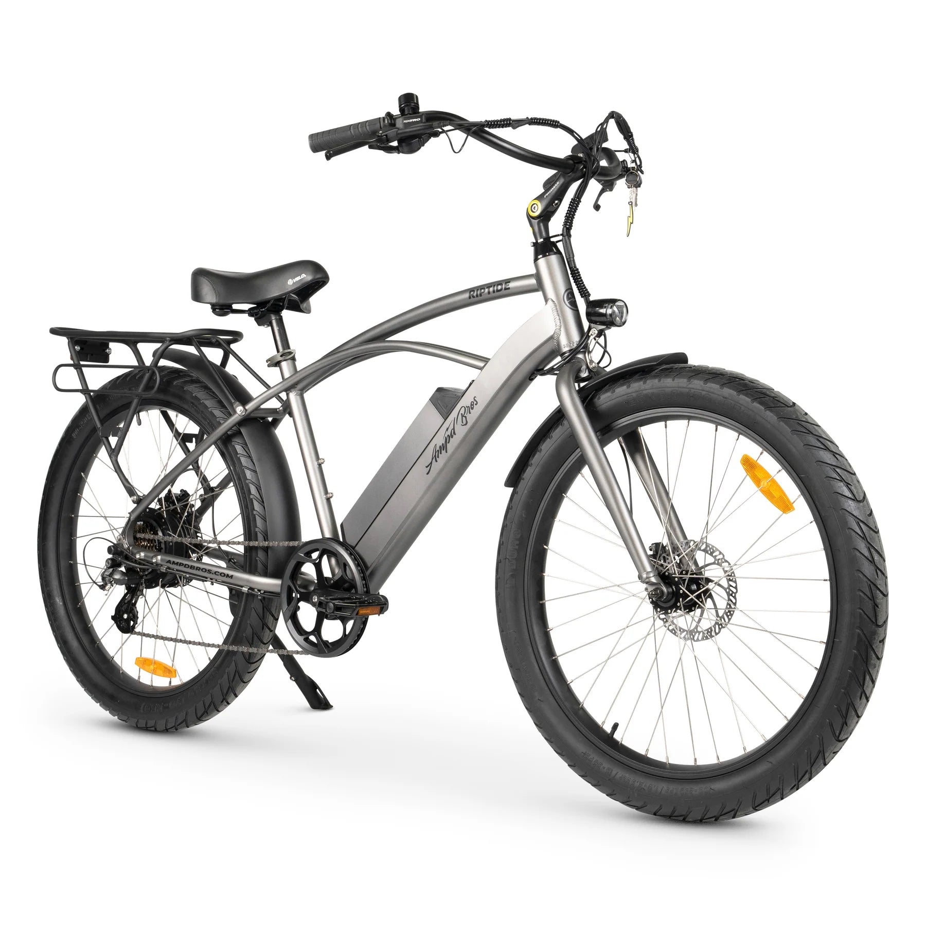 Ampd Bros Riptide 3 Beach Cruiser E-Bike CRUISER E-BIKE Melbourne Powered Electric Bikes Titanium 