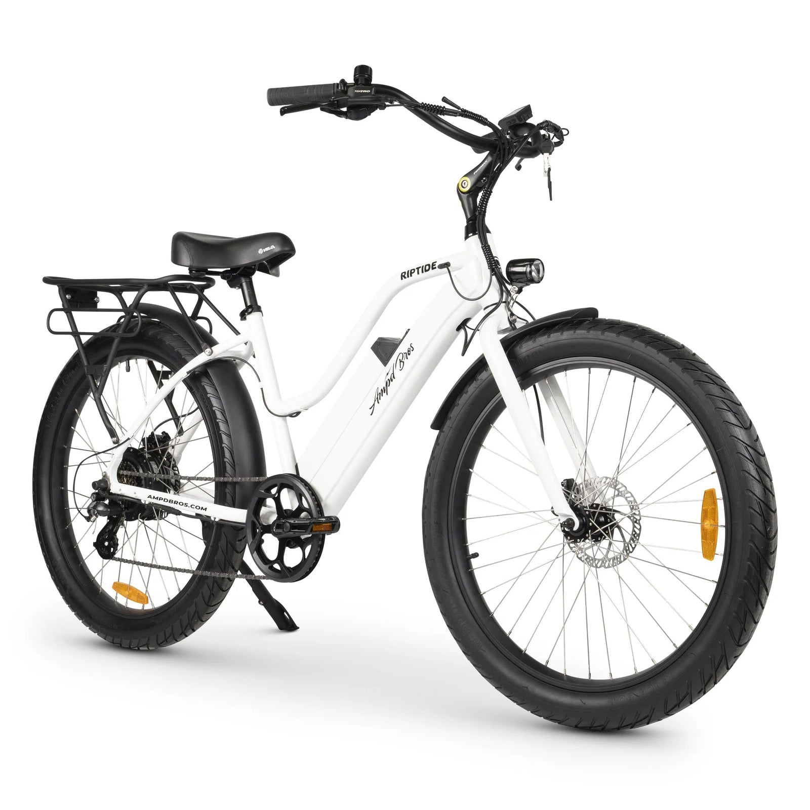 Ampd Bros Riptide-S 3 Beach Cruiser E-Bike CRUISER E-BIKE Melbourne Powered Electric Bikes Ice White 