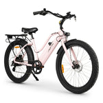 Ampd Bros Riptide-S 3 Beach Cruiser E-Bike CRUISER E-BIKE Melbourne Powered Electric Bikes Pale Pink 