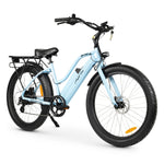 Ampd Bros Riptide-S 3 Beach Cruiser E-Bike CRUISER E-BIKE Melbourne Powered Electric Bikes Sky Blue 