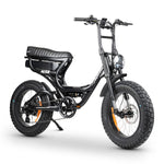 Ampd Bros Ace-S Pro Dual Suspension Electric Bike Fat Tyre E-Bikes Melbourne Powered Electric Bikes Matte Black 