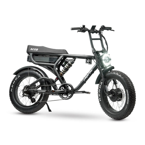 Ampd Bros Ace-X Demon² Dual Motor Fat E-bike FAT TYRE E-BIKES Melbourne Powered Electric Bikes Matte Black 
