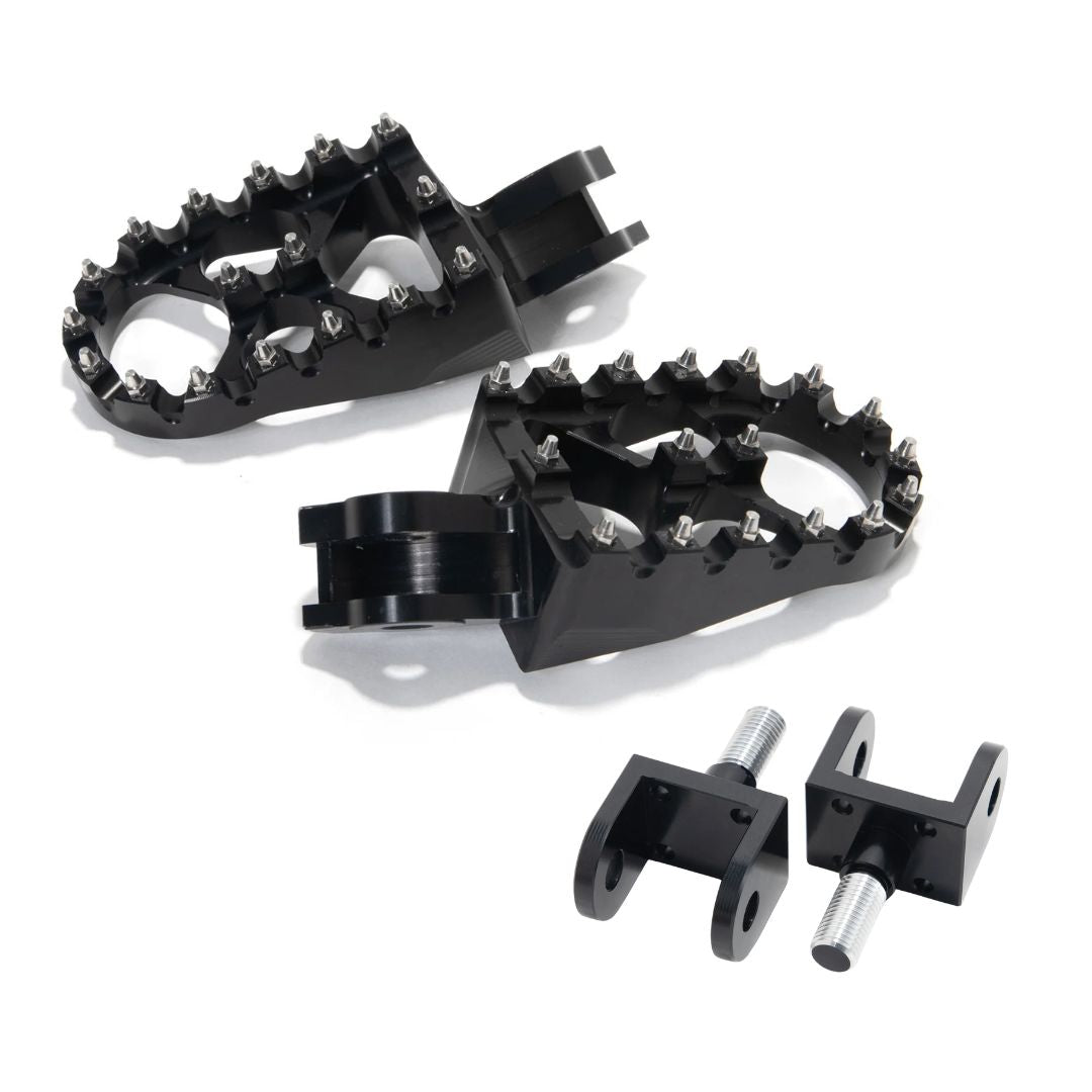 DXE Foot Pegs - Complete Set for Light Bee, E-Ride Pro - Black