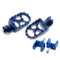 DXE Foot Pegs - Complete Set for Light Bee, E-Ride Pro - Blue